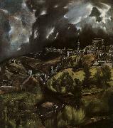 El Greco View of Toledo Sweden oil painting artist